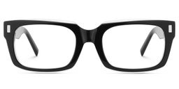 Fayssel Black Rectangle Glasses1