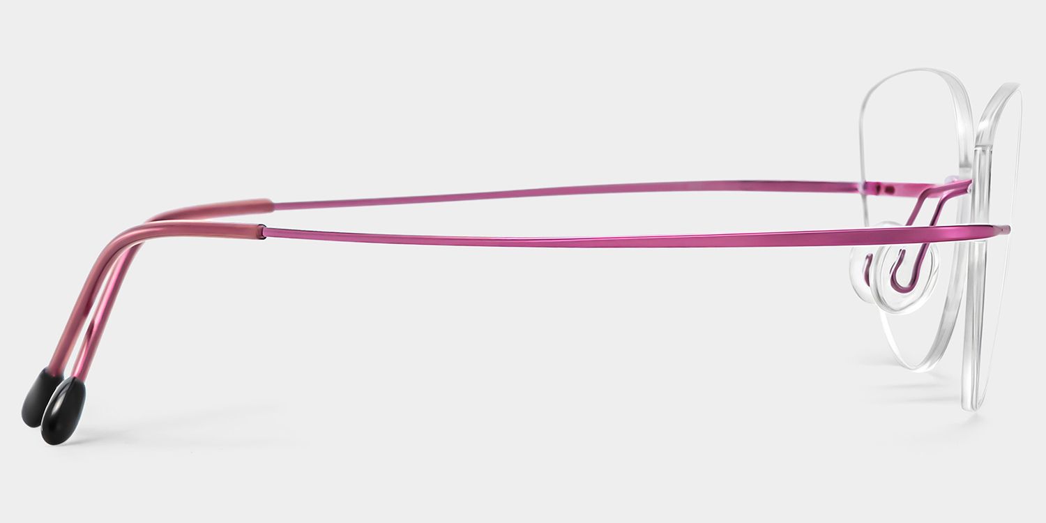 Evelyn Cat Eye Pink Glasses | Zeelool Glasses3