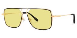 Bowdry Black Aviator Sunglasses2