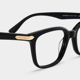 Thomas Black Rectangle Glasses5
