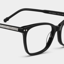 Marigold Black Rectangle Glasses4