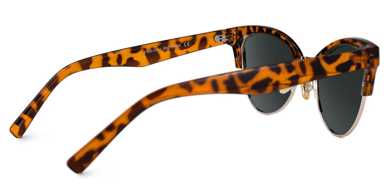 Charlene Browline Style Tortoise Frame Sunglasses | ZEELOOL3