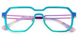 Hype Iridescent Geometric Glasses3