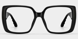 Maya Black Square Glasses1