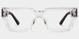 Garza Clear Rectangle Glasses0