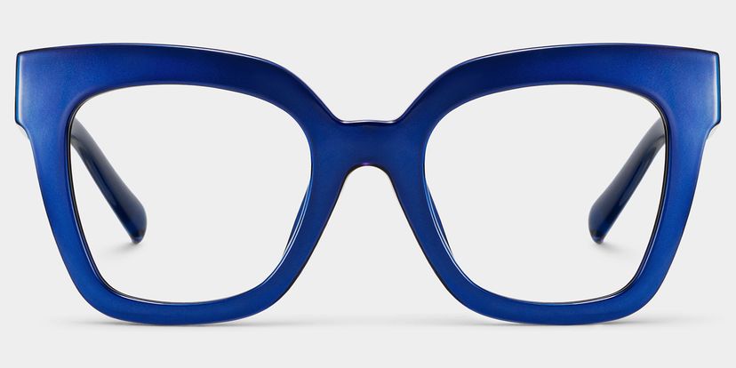 Malcolm Blue Square Glasses