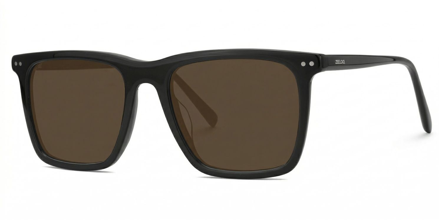 Frantz Square Black Sunglasses for Women & Men | ZEELOOL2