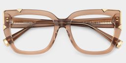 Dax Beige Square Glasses2