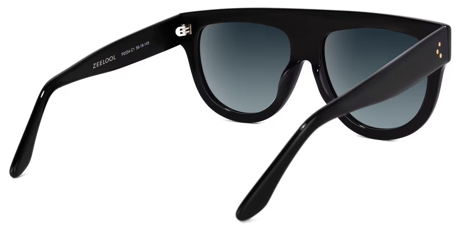 Jules Round Black Frame Sunglasses Online Sale | ZEELOOL3