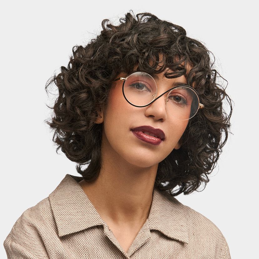 Flozif Black Round Glasses
