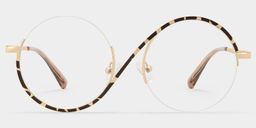 Flozif Tortoise Round Glasses0