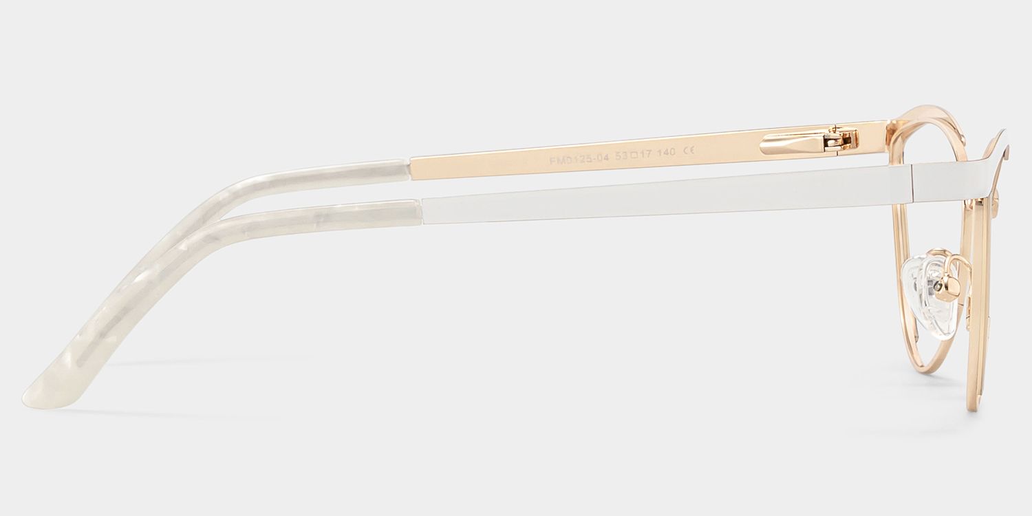 Sydney Cat Eye Gold Eyeglasses and Metal Frames3