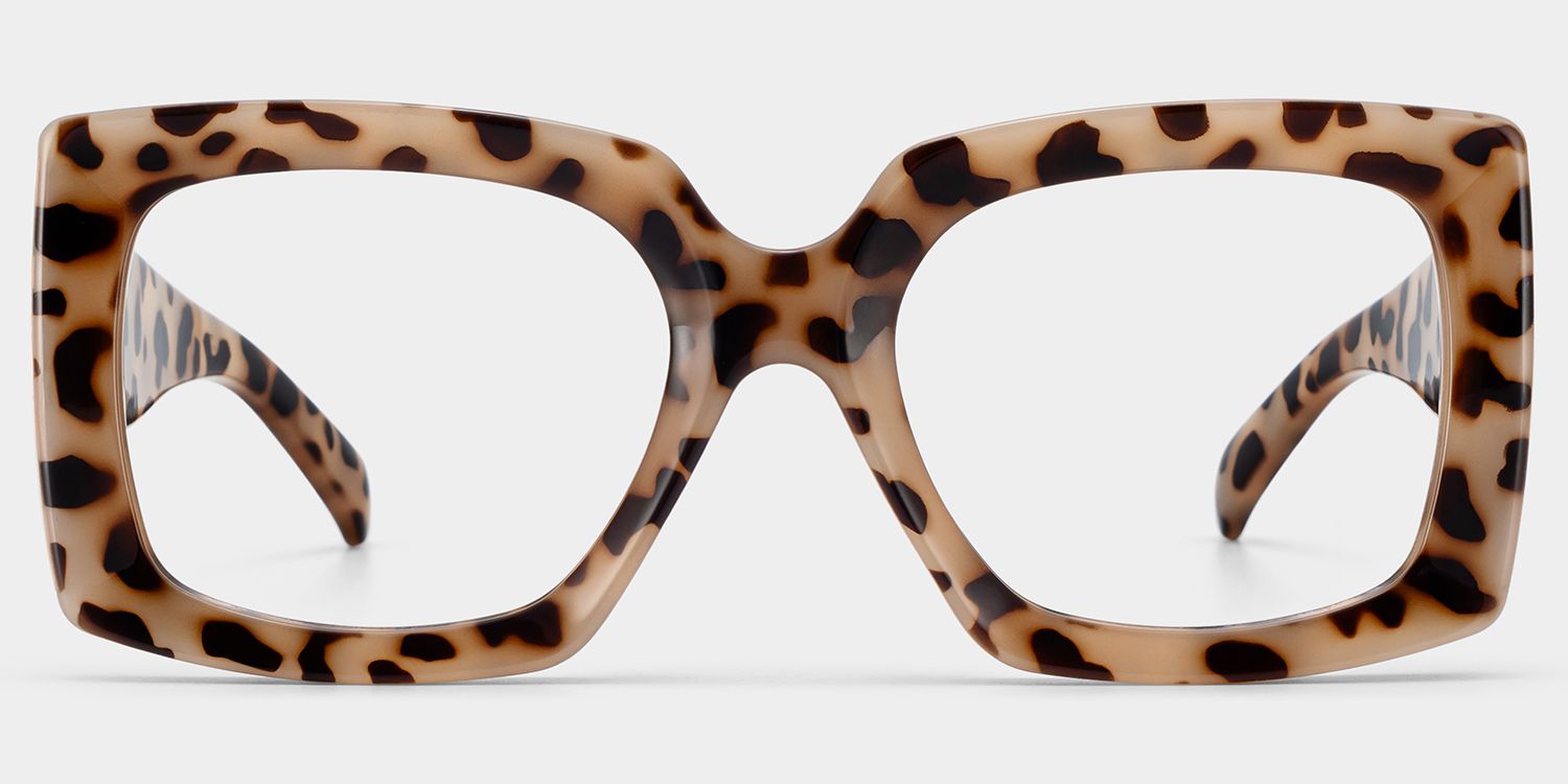 Yael Square Light-Tortoise Glasses | Zeelool Glasses0