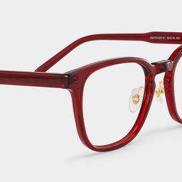 Hailey Red Square Glasses5