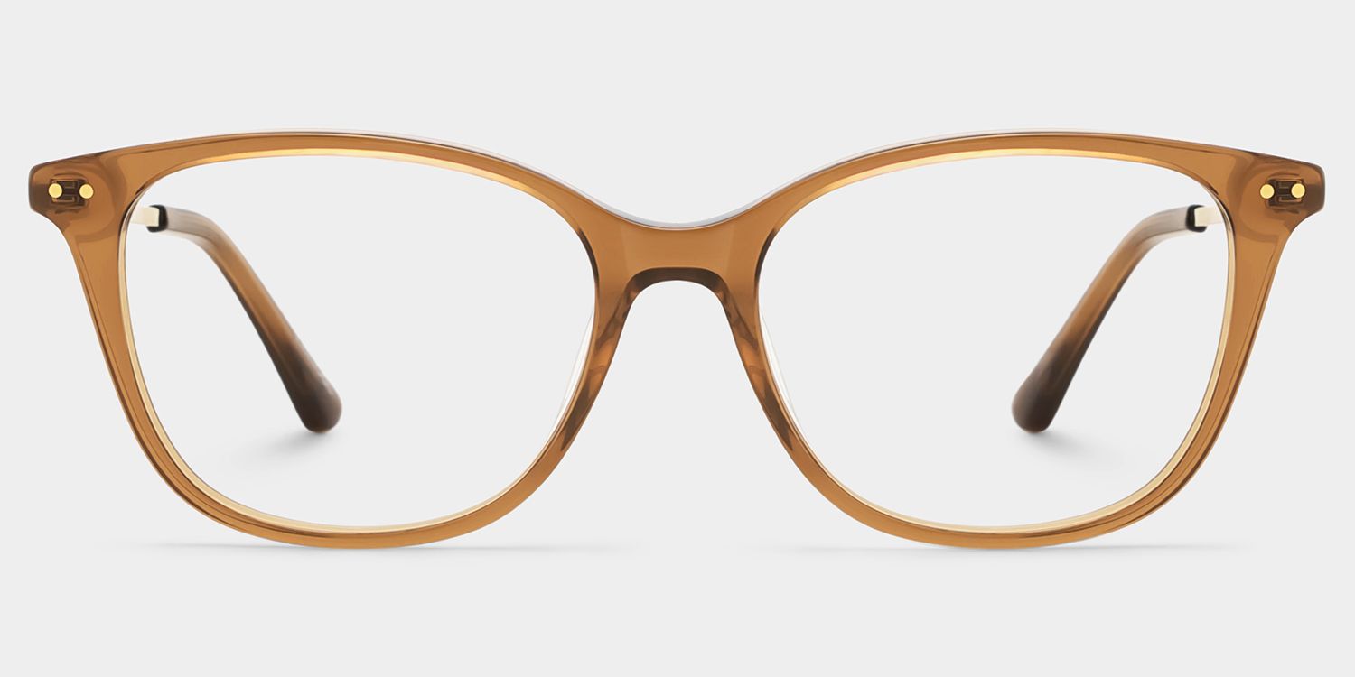 Finch Brown Rectangle Glasses | Timeless Athleisure Frame1