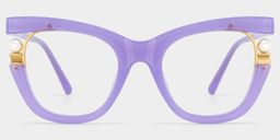 Pearl Purple Cat eye Glasses2