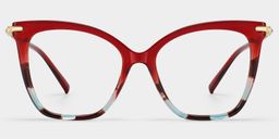 Lamar Red Butterfly Glasses0