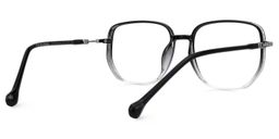 Joana Black-Clear Geometric Glasses3