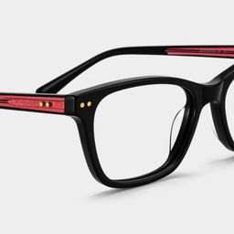 Juliana Black Rectangle Glasses5