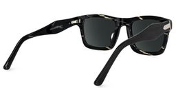 Riley Black Rectangle Sunglasses4
