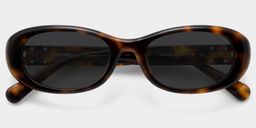 Catherine Tortoise Oval Sunglasses1