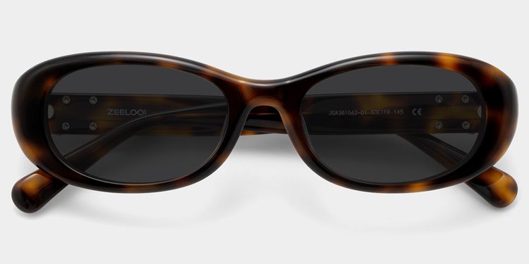 Catherine Tortoise Oval Sunglasses