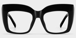 Alberta Black Square Glasses0