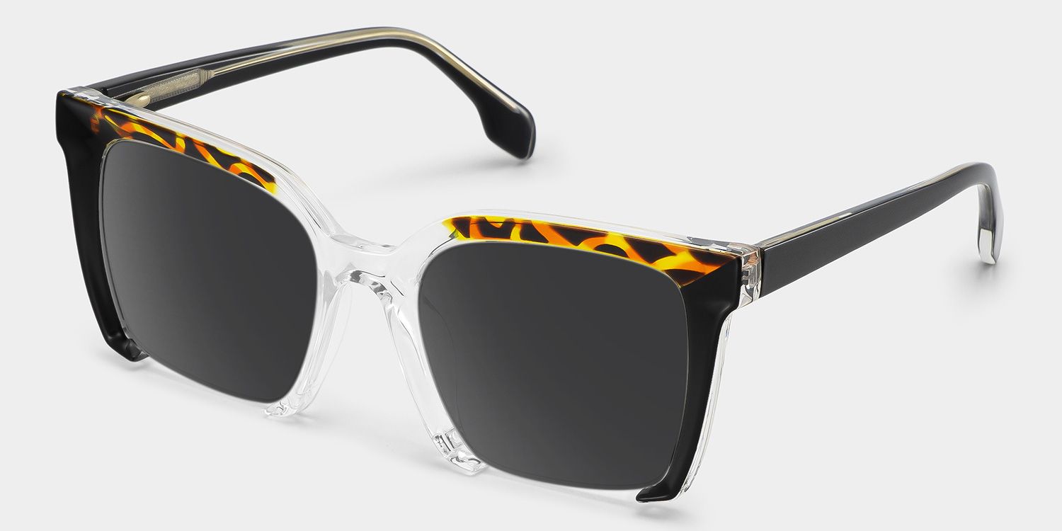 Misty Square Black Frame Sunglasses Online Sale | ZEELOOL2
