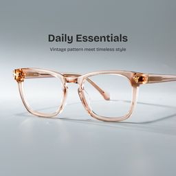 Heather Brown Square Glasses0