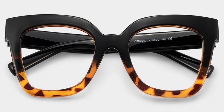 Malcolm Two-Tone Square Glasses