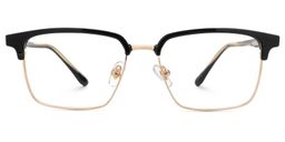 Booker Black-Gold Square Glasses2