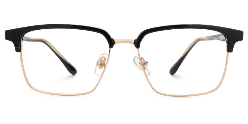 Booker Black-Gold Square Glasses