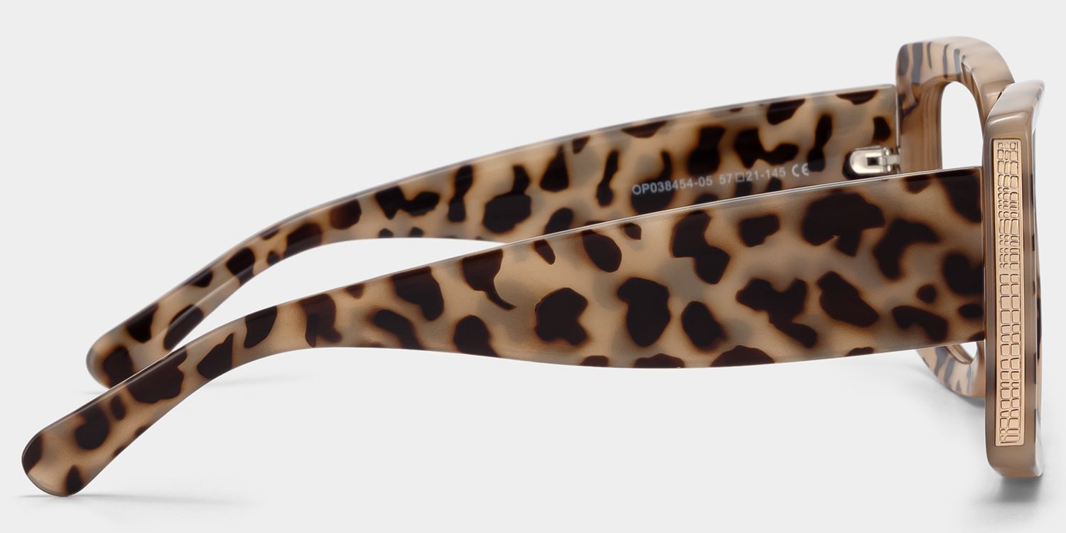 Yael Square Light-Tortoise Glasses | Zeelool Glasses3