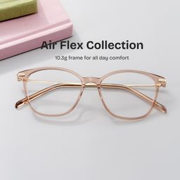 Jessica Beige Cat eye Glasses0