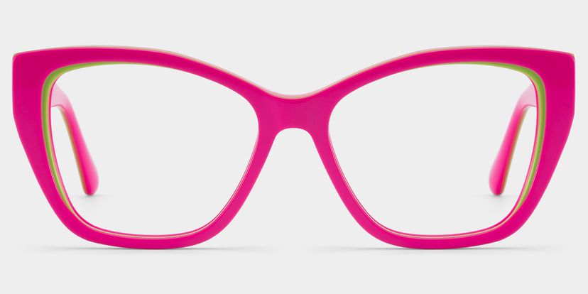 Blaise Pink Green Butterfly Glasses