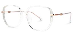 Joana Clear Geometric Glasses1