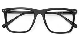 Frantz Black Square Glasses2