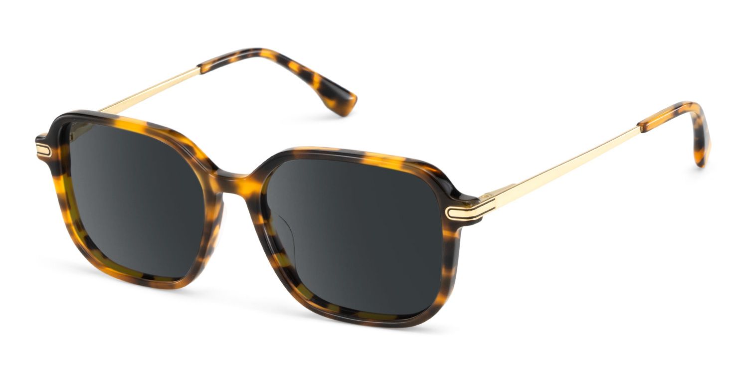 Jetson Tortoise Rectangle Polarized Sunglasses for Driving | ZEELOOL2