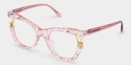 Pearl Pink Cat eye Glasses4