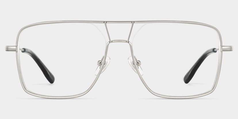 Debbie Silver Aviator Glasses