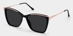 Krystle Black Square Sunglasses2
