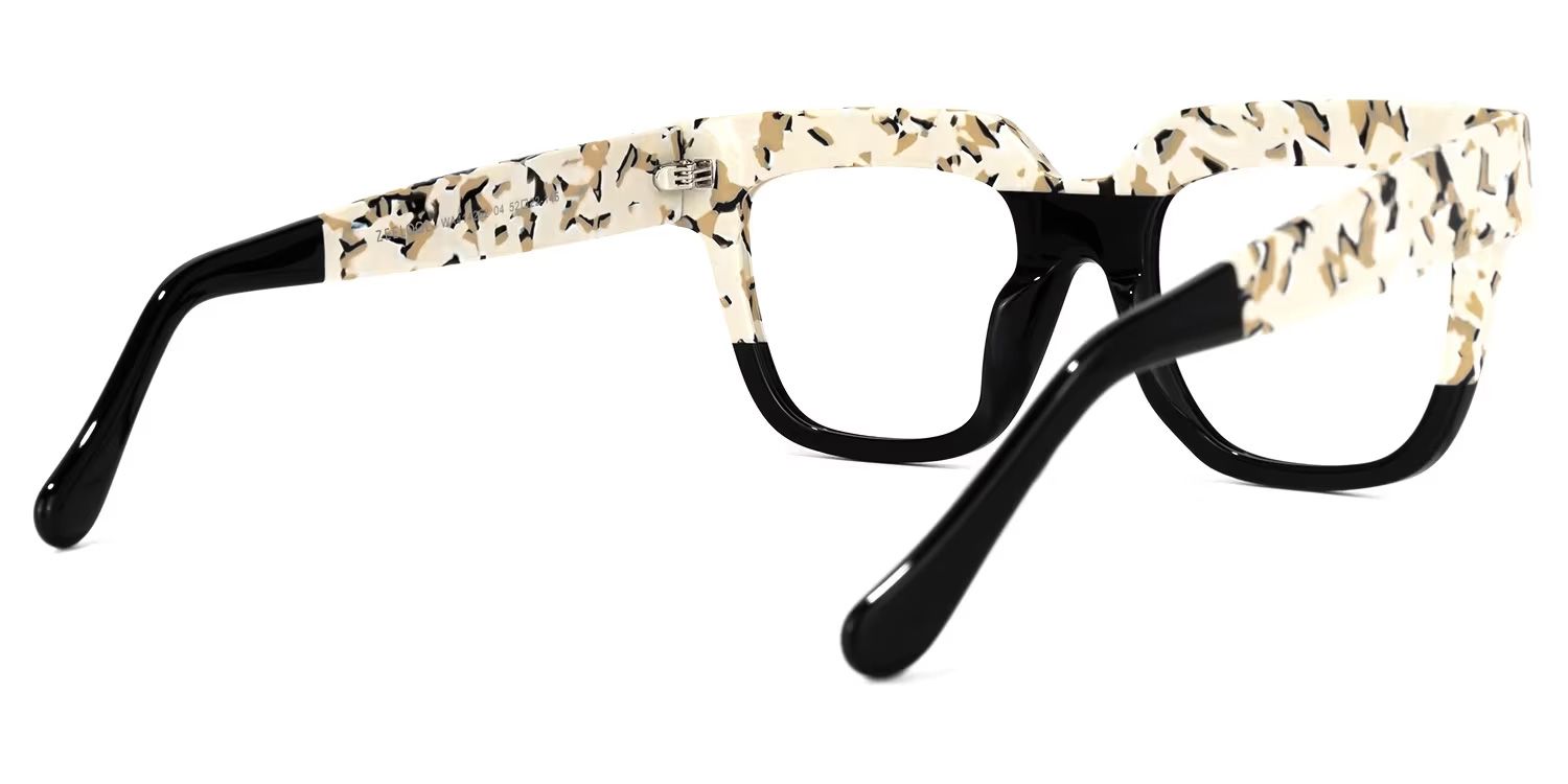 Carolann Square Black Frame Glasses | Zeelool Optical3