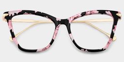 Hilary Pink-Floral Butterfly Glasses1