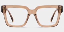 Caius Beige Square Glasses5
