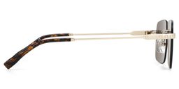 Rey Gold Rectangle Sunglasses3