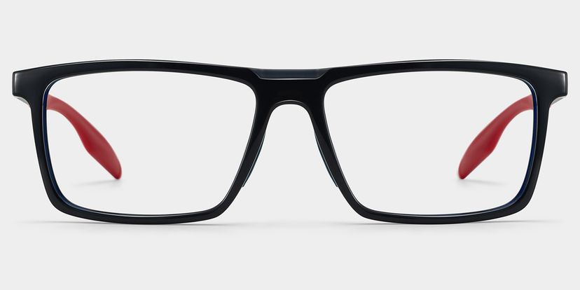 Active Black Rectangle Glasses