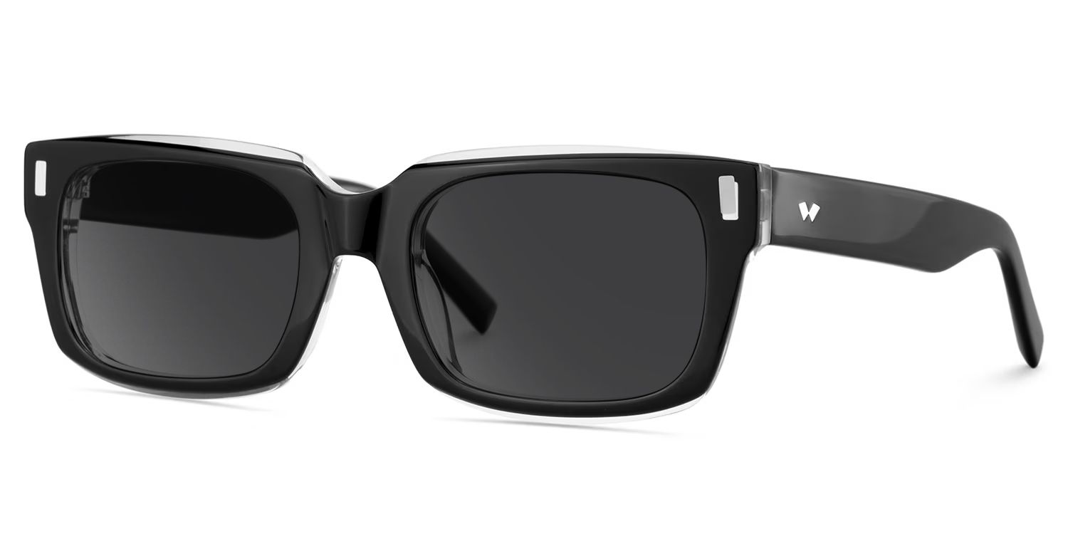 Fayssel Rectangle Style Black Frame Sunglasses | ZEELOOL2