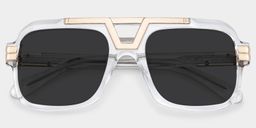 Croswell Clear Aviator Sunglasses1