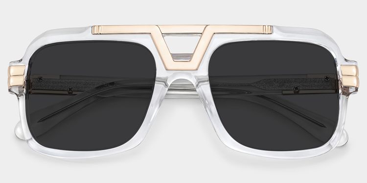 Croswell Clear Aviator Sunglasses