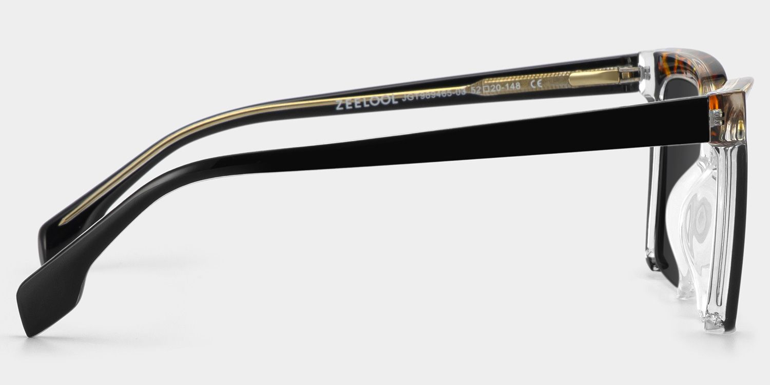 Misty Square Black Frame Sunglasses Online Sale | ZEELOOL3